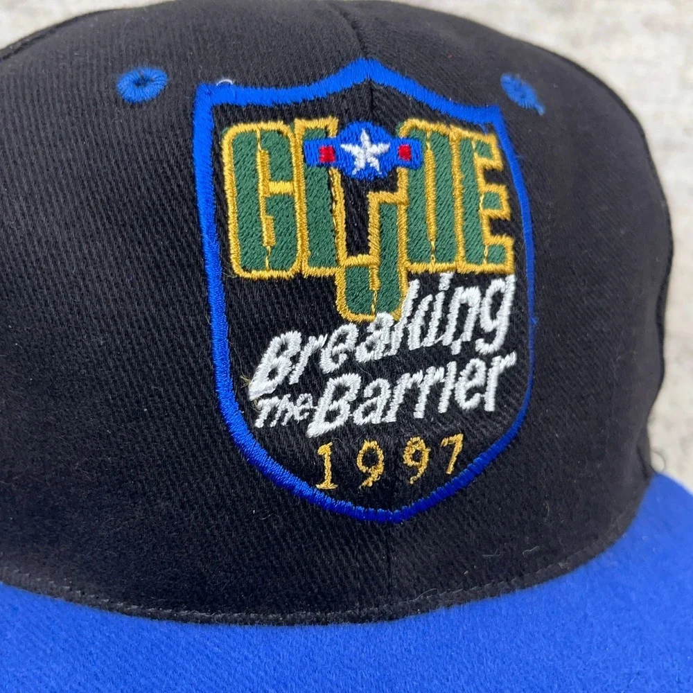 Vintage GI Joe Hat Cap Leather Strap Back Black‎ KB Toys Promo Convention 90s